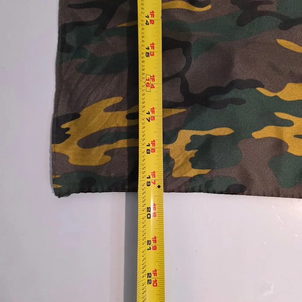 Camouflage Cotton Square Bandana Wood Woodland Tiger Stripe Camo